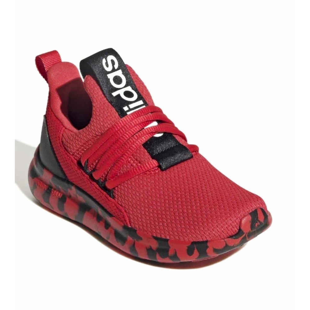 Adidas Lite Racer Adapt 7.0 K Kids Running Shoes Red Black KI9257 Size 5 - Picture 1 of 9